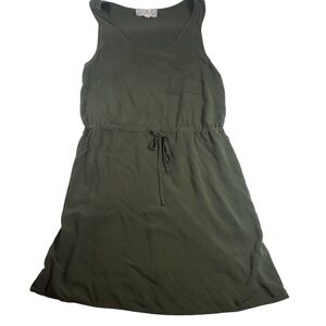 Pink Republic‎ Olive Branch Dress Womens L Drawstring Waist Sleeveless Casual